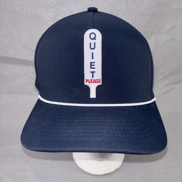 Peter Millar Other - Peter Millar Quiet Please Navy Performance Rope Men's Women's Golf Hat Snapback